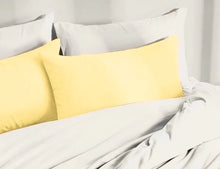 Carica l'immagine nel visualizzatore di Gallery, Coppia di federe a sacco tinta unita