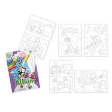 Carica l'immagine nel visualizzatore di Gallery, PROMO 2 Album Sabbiarelli Pennuti Skizzati + basket 12 penne di sabbia