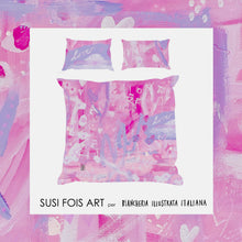 Carica l'immagine nel visualizzatore di Gallery, Copripiumone matrimoniale 💗LOVE💗 di Susi Fois Art