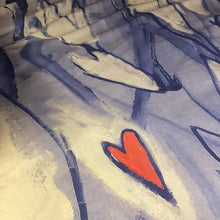 Carica l'immagine nel visualizzatore di Gallery, Copripiumone singolo Cuori blu đź’™ Susi Fois Art