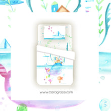 Carica l'immagine nel visualizzatore di Gallery, Set Lenzuola lettino 120x60 “Balena”