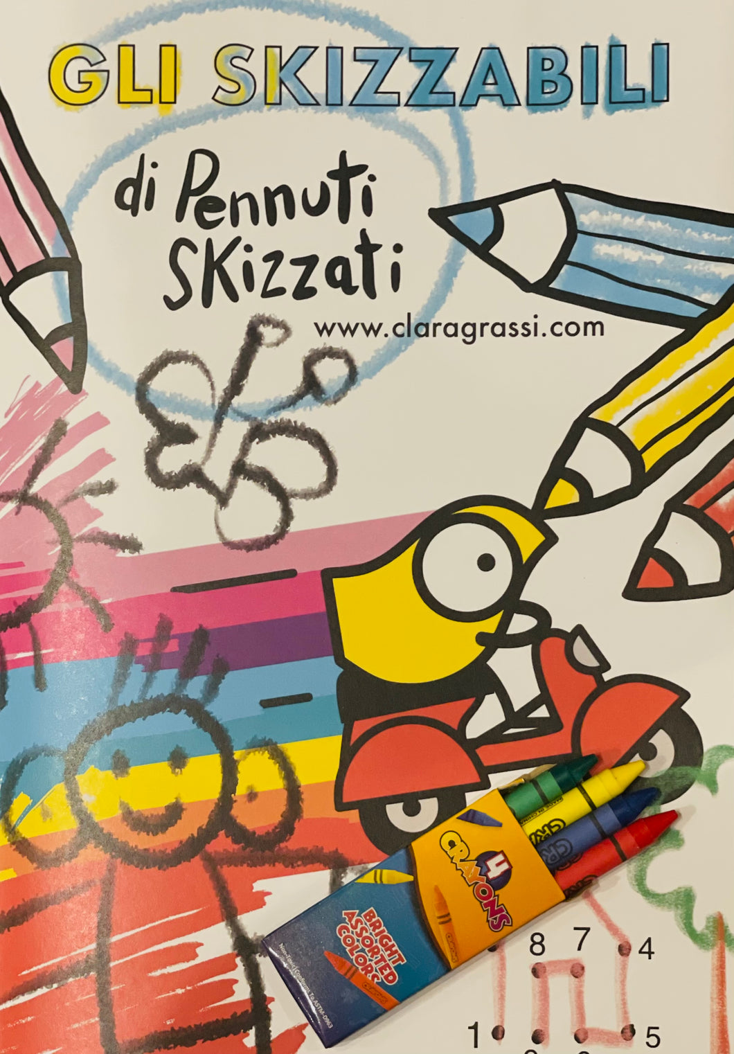 Album da colorare Pennuti Skizzati 0/6 anni