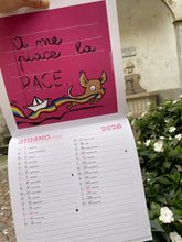 Carica l&#39;immagine nel visualizzatore di Gallery, Calendario Pennuti Skizzati da parete 27x54cm
