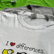 T-Shirt UNISEX - I ❤️ DIFFERENCES Pennuti Skizzati