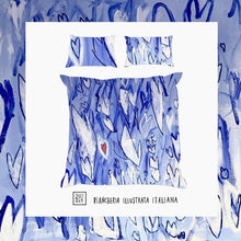 Carica l&#39;immagine nel visualizzatore di Gallery, Copripiumone matrimoniali Cuori Blu 💙 Susi Fois Art
