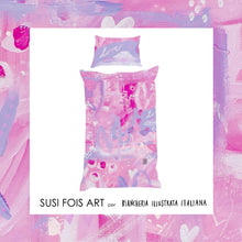 Carica l&#39;immagine nel visualizzatore di Gallery, Copripiumone singolo 💗 LOVE 💗 Susi Fois Art
