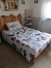 Carica l&#39;immagine nel visualizzatore di Gallery, Copripiumone piazza e mezza CANI 🐶
