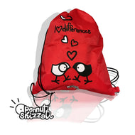 Zainetto sacca Pennuti SKizzati in poliestere